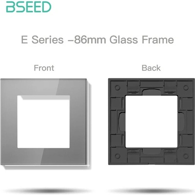 BSEED prepínač/zásuvkový panel - Echo Click Sivá 1 Sklo