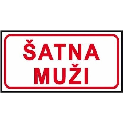 Šatna muži, Fólie 20 x 10 cm