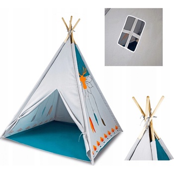 Ecotoys Teepee modro-bílý 8177