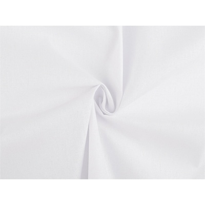 Prima-obchod Bavlněná látka / plátno šíře 220 cm, barva bílá