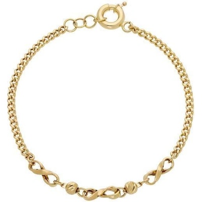Zlaton Náramek žluté zlato s dekorativními prvky 3.15g 000281201240