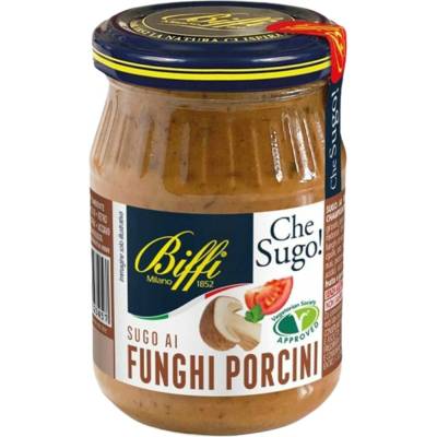 Rajčatová omáčka Biffi Sugo Funghi Porcini s houbami, 190 g, z Itálie