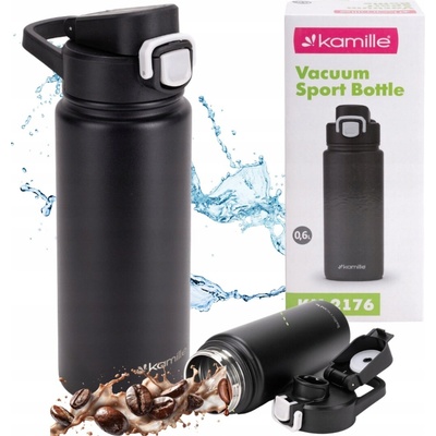 Kamille Termohrnček oceľová 600 ml sivý