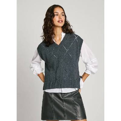 Потник Pepe jeans Idris knitted vest - Grey (Dark Grey Marl)