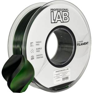 Professional Lab FG-P101-E1, 3D филамент, PLA Silk, 1, 75mm, 1000g, Dual Color, Многоцветен (Black, green) (FG-P101-E1)