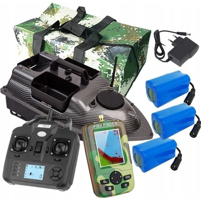 LOKEEVAN V030 s echolotem, dosah 800 m, baterie 20000 mAh, nosnost 3 kg, rychlost 15 km/h, GPS + taška – Zboží Dáma