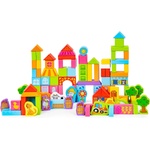 Eco Toys Дървени образователни блокчета - ферма комплект 100бр Ecotoys (SR19004)