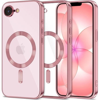Tech-Protect Твърд кейс с MagSafe и протектор за камерата на iPhone 16е / 17е от Tech-Protect MagFlex - Rose Gold (5906302339761)