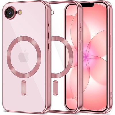Tech-Protect Твърд кейс с MagSafe и протектор за камерата на iPhone 16е / 17е от Tech-Protect MagFlex - Rose Gold (5906302339761)