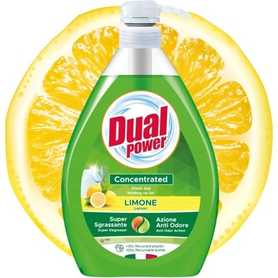 Dual Power čistiaci prostriedok na ručné umývanie riadu Limone 1 l