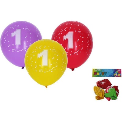 Wiky Balónik nafukovací 30cm sada s číslom 1 WKW009913
