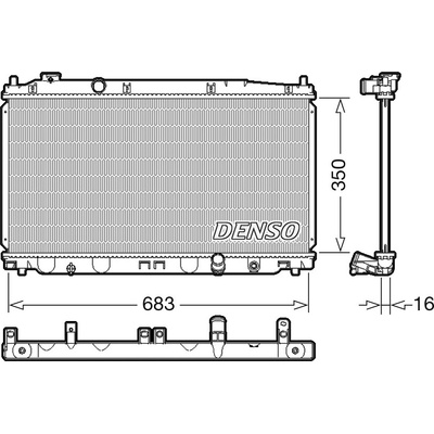 Chladič motora DENSO DRM40035