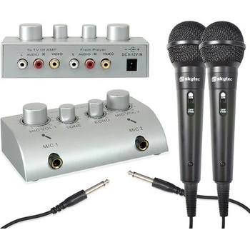 Skytec Karaoke set s 2 mikrofónmi