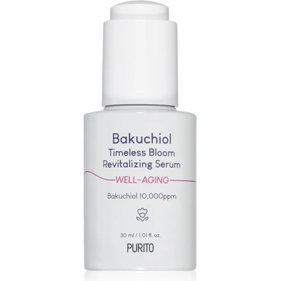 PURITO Bakuchiol Timeless Bloom интензивен ревитализиращ серум за възстановяване стегнатостта на кожата 30ml