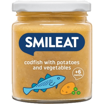 Smileat пюре риба треска с картофи зеленчуци 230 гр