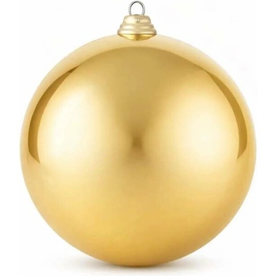 DECOLED Veľká vianočná guľa 20 cm, zlatá, lesklá