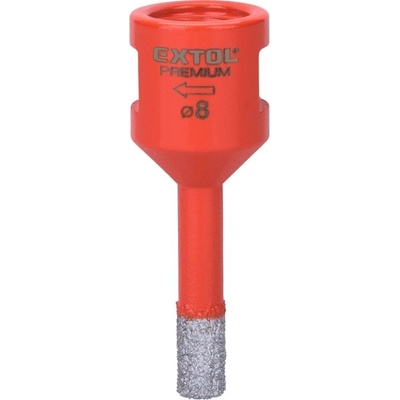 EXTOL PREMIUM Korunka vykružovací diamantová, O 8mm, závit M14 8801860