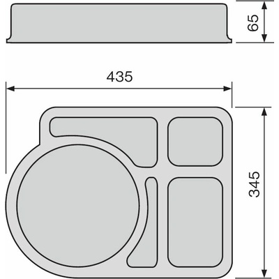 ABNER PODNOS COMBISET HD PLAST ŠEDÁ 28301A