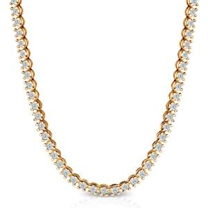 SAVICKI Тенис колие, злато 585, бели лабораторни диаманти, 6.900К, 42 см