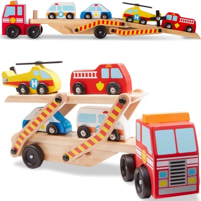 Melissa & Doug transportér záchranárskych vozidiel