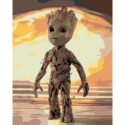 ZUTY Malování podle čísel MALÝ GROOT 40 x 50 cm