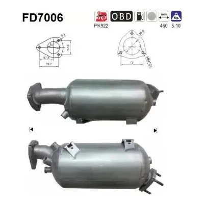 AS Filtr pevných částic ASA FD7006