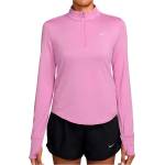 Nike Дамска тениска Nike Women's Swift Dri-Fit UV 1/2-Zip Running Top Running shirt - Light Magenta / Reflective Silver (916-4765-0514)