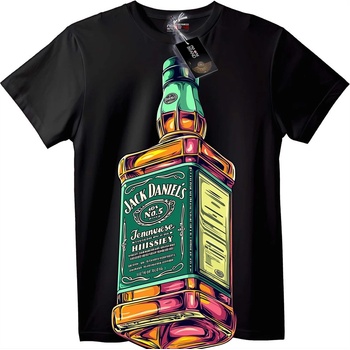 NOONEBRAND Тениска Jack Daniel's Hussy - 2XL, White