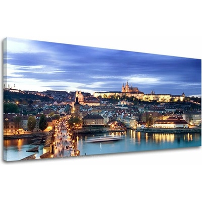 Papilora Obraz na stěnu PANORAMA PRAHA - 50x100 cm