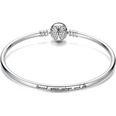 P&J Jewellery Stříbrný náramek na přívěsky Motýl HSBR13