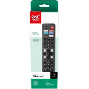 One For All Hisense Дистанционно управление Replacement URC4916 - за телевизори Hisense, готово за употреба (15507) Дистанционно