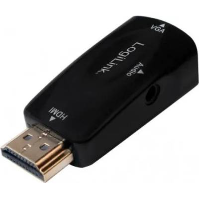 Adapter HDMI M - VGA F + 3.5mm, 1080p (CV0107)