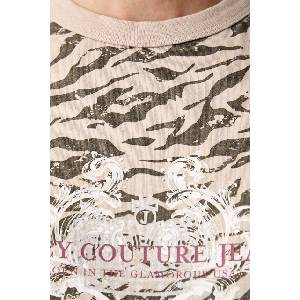 Juicy Couture тениска дамска от памук CAMO ZEBRA (JCDCT226953)