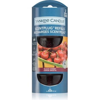 Yankee Candle Black Cherry пълнител за електрически дифузер 2x18, 5ml
