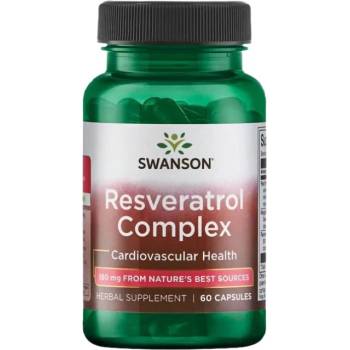 Image 1 of Swanson Resveratrol Complex / + Red Wine & Grape Seed [60 капсули]