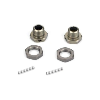 Losi Главина на колелото с гайка анодиран алуминий (2): 8x