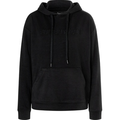 super. natural Дамски вълнен пуловер super. natural Women's Favourite Hoodie - Jet Black - размер XL (105-4296-0215)