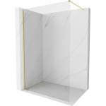 Mexen Kioto-X душ кабина стена Walk-in 60 x 200 см, прозрачна 10 mm, златисто четкана - 800-060-101-55-00-X (800-060-101-55-00-X)
