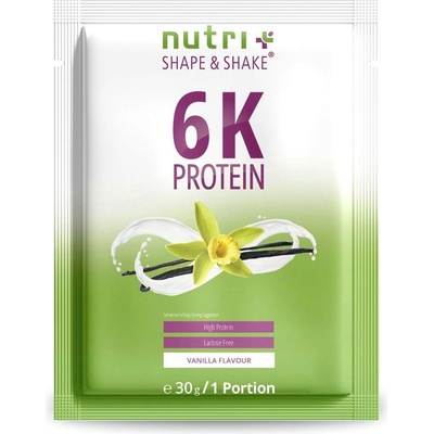 nutri + Пробен размер на веган протеин на прах 6K - Vanilla