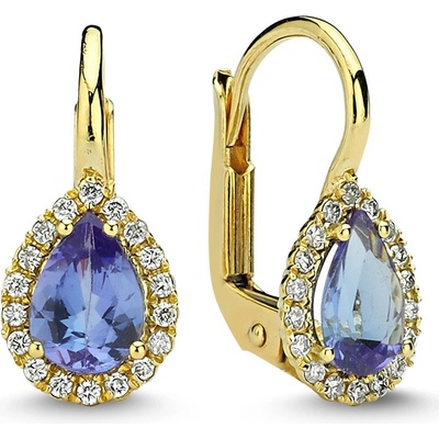 Lillian Vassago zlaté s tanzanitem a brilianty LLV11-SMEG5644-01-TAN