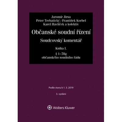 Občanské soudní řízení Kniha I - Jaromír Jirsa