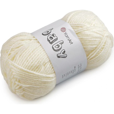Pletací příze Baby 50 g Varianta: 1 (502) krémová světlá, Balení: 1 ks 61632/160041/286238