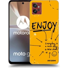 Púzdro Picasee silikónové Motorola Moto G32 - Enjoy čierne