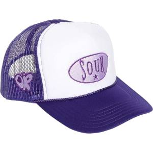 Olivia Rodrigo Sour (Ex-Tour) Шапка с козирка Purple & White UNI (OLIVMBCAP01PUW)