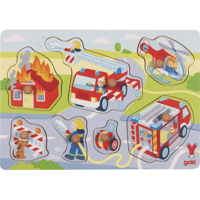 Goki puzzle na doske Požiarnici 7 ks