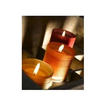 Spaas Свещ Spaas в матирана чаша с дървесни мотиви (20562008-429-430-431-432-433)