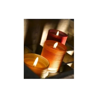 Spaas Свещ Spaas в матирана чаша с дървесни мотиви (20562008-429-430-431-432-433)