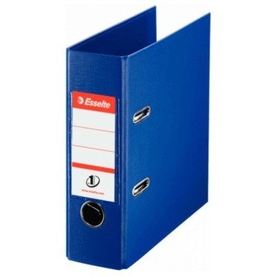 Esselte Банков класьор Esselte, за документи с формат до А5, дебелина 7см, с метален кант, син (OK1115)
