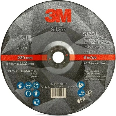 3M Silver Brúsny kotúč 230 x 7 x 22,23 mm 3M 51751