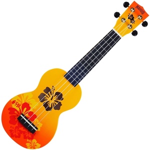 Mahalo Hibiscus Hibiscus Orange Burst Сопрано укулеле (MD1HB-ORB)